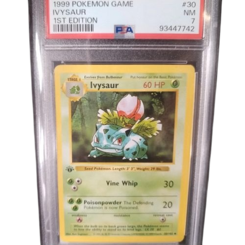 Pokemon 1999 Ivysaur PSA 7 First Edition