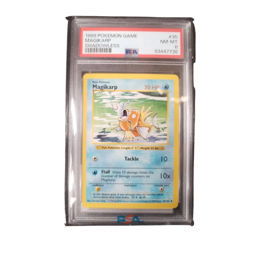 Pokemon 1999 Magikarp Shadowless PSA 8