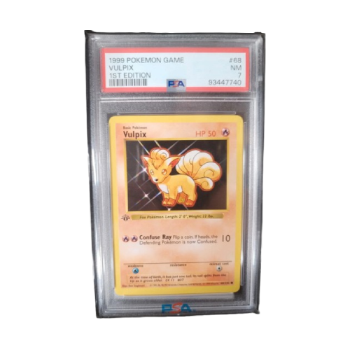 Pokemon 1999 Vulpix PSA 7 First Edition