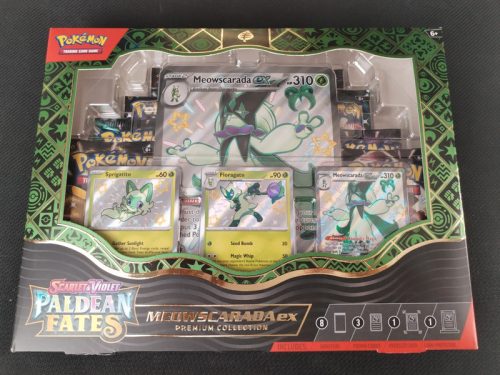 Pokemon scarlet and violet paldeam fates premium collection meowscarada ex