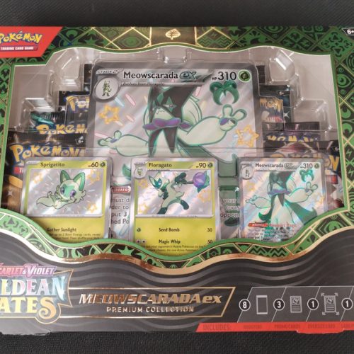 Pokemon scarlet and violet paldeam fates premium collection meowscarada ex