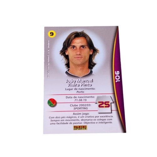 Panini 2002 2003 João Pinto Mega Craques