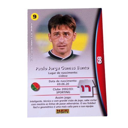 Panini Mega Craques 2002 2003 Paulo Bento Sporting