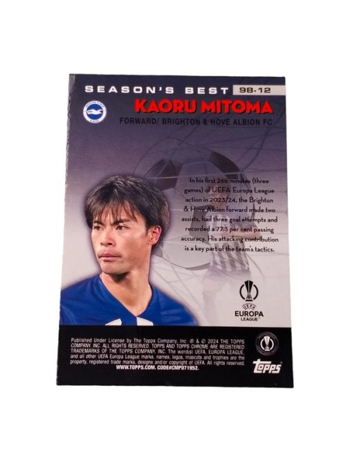 Topps Chrome 2023 Kaoru Mitoma Shooting Stars