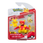 Pokémon Battle Figures Pikachu Magmar Turtwig